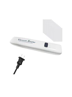 Upgraded Vacuum Sealer Machine 176W 220-240V Compact Design White Includes Bags